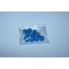 Bag of 10 glass balls opaque blue 8mm