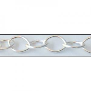 Oval chain 10x8mm with 1,2mm wire