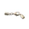 Complete clasp with tube ending, int.4mm