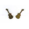 27x8mm violin charm antique brass