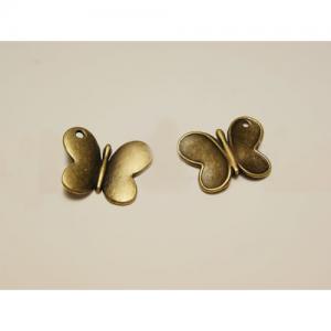 18x22mm butterfly charm antique brass