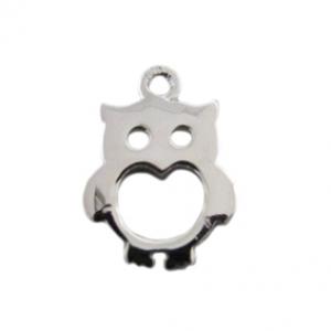 Owl charm 15x10mm