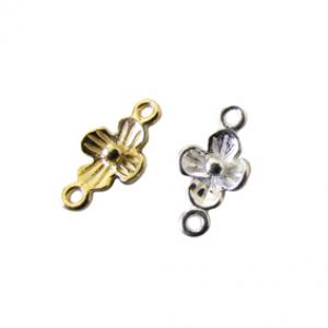 Flower with 2 rings 12x6mm
