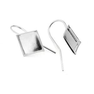 Earring hook for setting 10mm square