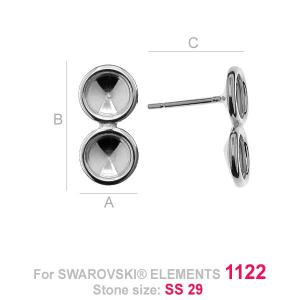 Presión para 2x6mm rívolis