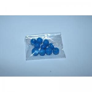 Bolsa 10 bolas cristal azul opaco 8mm