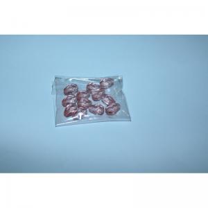 Bag of 10 crystal drops 10x7mm light pink