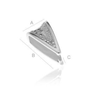 Fiança triangular 10x10mm