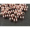 Silver bead 3mm rose gold plated (1,2mm hole)