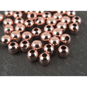 Bola xapada or rosat 3mm (forat 1,2mm)