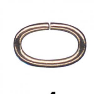 Jump ring 6 x 4 mm with 0,8mm wire