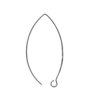 Caret-shaped ear hook with ring