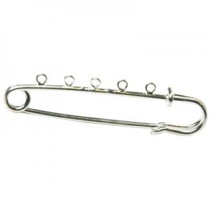 Safety pin with small rings 70 mm