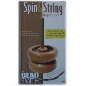 Bead stringing wooden tool