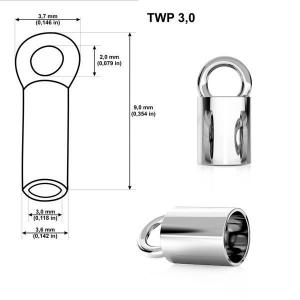 Terminal tubo 3 mm