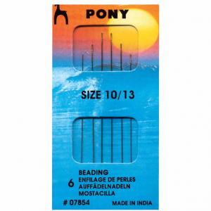 Agulles per a enfilar perles Pony