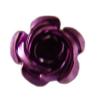 Aluminium flower 15mm with bottom hole fuchsia colour