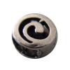 Round with spiral 7mm, antique silver colour