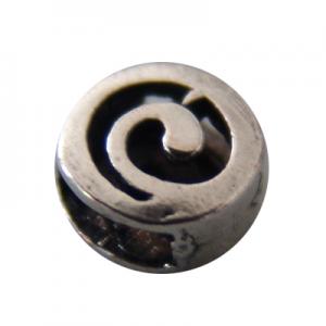 Rodona amb espiral 7mm, argent vell