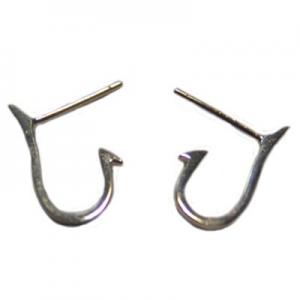 Earring with harpoon 18x10mm