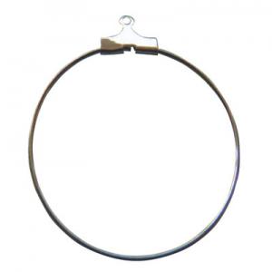 Arracada de cercle 30mm (fil 0,8mm) amb anella
