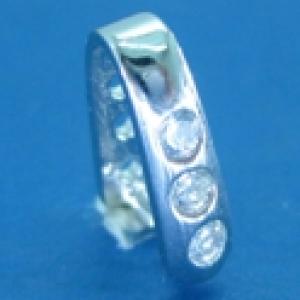 Balía 11x8mm con zirconitas
