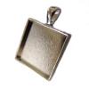 Pendant 20mm square with edges
