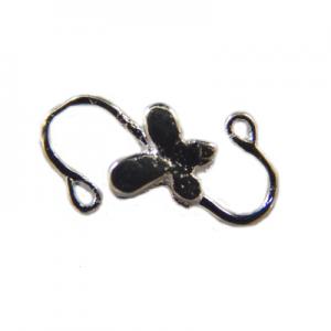 Hook clasp with butterfly 16mm