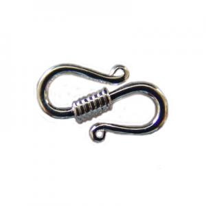 Hook clasp with spiral 18mm