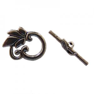 Toggle clasp with leave 25x20mm