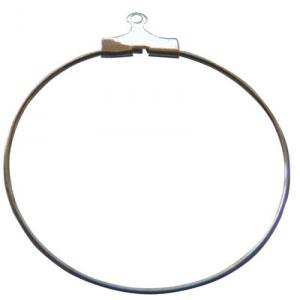 Hoop 35mm (0,8mm wire) with jump ring
