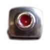 7x6mm piece with red enamel,5x2mm hole
