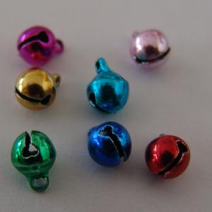 Cascabeles 6mm colores surtidos