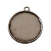 Disk pendant flat surface 30mm, 2mm thickness