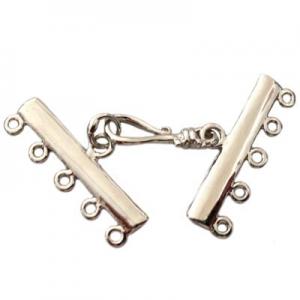 Hook clasp with 30mm bars for 5 rows