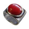 Oval 13x11mm with red enamel spot 8mm