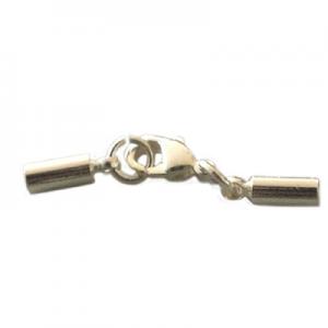 Complete clasp with tube ending, int.2mm