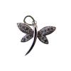 Dragon-fly pendant 20x22mm with cubic zircon
