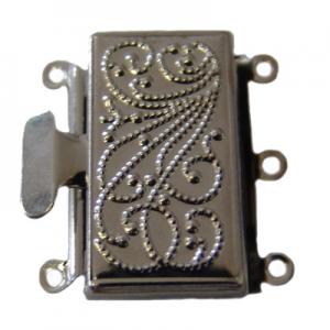 Rectangular with relief 24x22mm