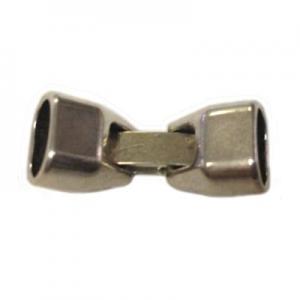 Smooth clasp for licorice leather 10x7mm