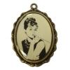 Pendant with Katherine Hepburn picture 32x25mm