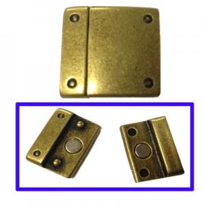 Magnetic clasp 4 points 24x23mm, 20x3mm hole