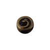 Round with spiral 7mm, antique brass colour