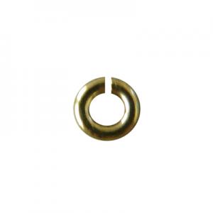 Open gold plated ring 4mm wire 1 mm