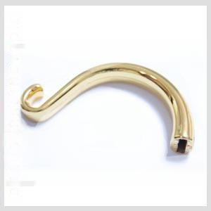 62x26mm hook bracelet, 10x2,5mm hole, golden