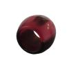 13x16mm Barrel fuchsia & black, 10mm hole