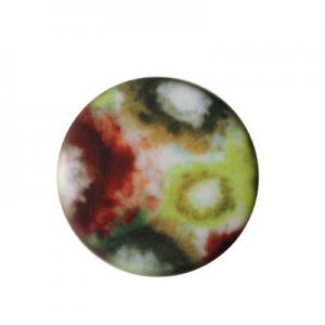 23x6mm multicolor green disk, 2mm hole