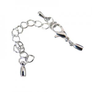  Complete clasp with fish clasp and chain, 2mm hole