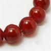 4mm red agata ball, 0.8mm hole